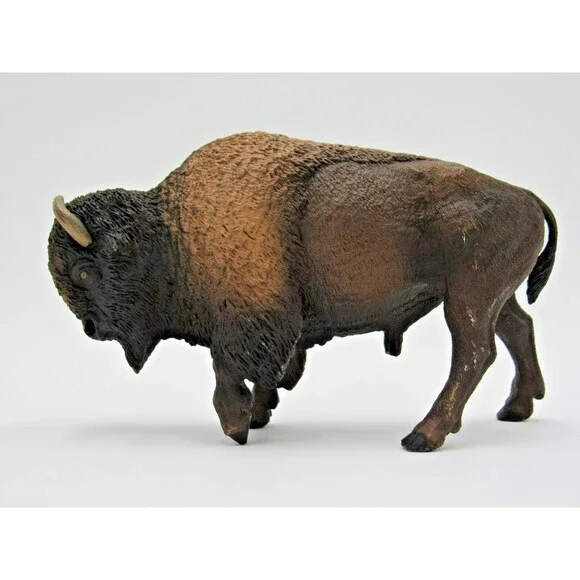 Safari Ltd Brown Buffalo Bison 2018 Animal Figure Realistic Toy Figurine - Picture 1 of 16